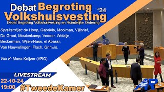 Terugkijken Debat over begroting Volkshuisvesting amp Ruimtelijke Ordening  Tweede Kamer [upl. by Gilleod]