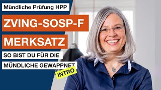 Merksatz für die mündliche HPPPrüfung ZVINGSOSPF [upl. by Bonnell]