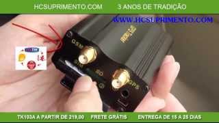 video 2013VENDO O rastreador tk103 veja como funciona rastreamento veicular [upl. by Norvun]