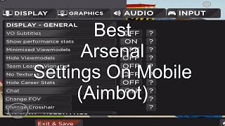 best arsenal settings on mobile AIMBOT [upl. by Stasny]