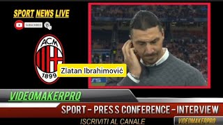 Zlatan Ibrahimović MilanClub Brugge 31  interview Champions League [upl. by Lleryt380]