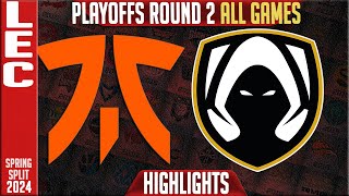 FNC vs TH Highlights ALL GAMES  LEC Spring Playoffs 2024 Lower R2  Fnatic vs Team Heretics [upl. by Holle]