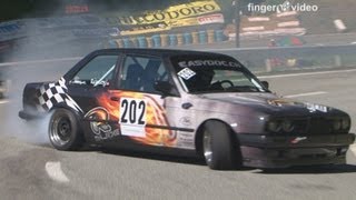 BMW Drift special at Swiss Hillclimb 2012 M3 E30 325 325 Touring Marc Fleury only Sideway [upl. by Milurd]