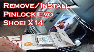 PINLOCK Evo SHOEI X14 Install Made EASY  How to Install Pinlock Anti Fog [upl. by Nuahsyar]