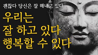 할 수 있다  우리는 잘 하고 있다  우리는 행복할 수 있다  석가모니 명언  불교 가르침  부처님  붓다  달라이라마  삶의 지혜  인생 조언  철학 오디오북 [upl. by Ybbob]