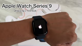 Apple Watch Series 9 45MM  Unboxing amp First Look [upl. by Kallick]