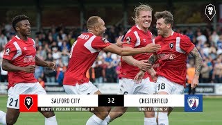 Salford City 32 Chesterfield  National League 1808 [upl. by Ibbed238]