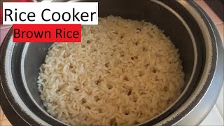 How to Cook Perfect and Easy Brown Rice in The Rice Cooker [upl. by Roswell]