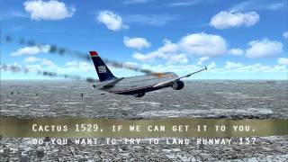 Us Airways Flight Cactus 1549 Crash Miracle On The Hudson With ATC [upl. by Kesia]