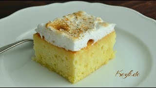 Tres Leches Cake Recipe English  how to make a tres leches cake from scratch  Keykde English [upl. by Aliahkim529]