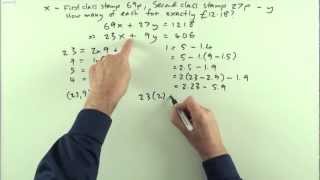 Diophantine equation practical example [upl. by Cand]