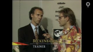 ARD Sportschau Franz Beckenbauer postmatch interview vs Niederlande WM 1990 Achtelfinale [upl. by Jodoin137]