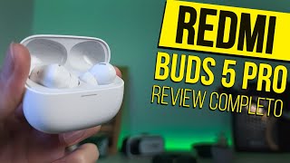 REDMI BUDS 5 PRO Review Completo  SOM TOP APP e ANC de 52dB [upl. by Anemix]