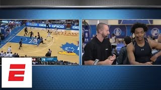 NBA draft analyst Mike Schmitz explains his scouting report to exKansas star Devonte Graham  ESPN [upl. by Kristina]