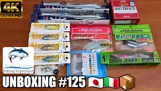 Unboxing 125 Fishing Lures Jigs Tackle from Japan amp Italy [upl. by Ilario]