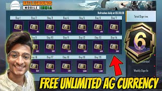 😍FREE 20000 AG CURRENCY IN BGMI amp PUBG MOBILE  UNLIMITED FREE AG CURRENCY​⁠ParasOfficialYT [upl. by Morganica]