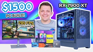 Best 1500 Gaming PC Build 2024 🚀 Full Build Guide ft RX 7900 XT amp Ryzen 7600X [upl. by Zzabahs156]