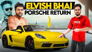 ElvishYadavVlogs Bhai Ki Porsche Vapas Ghar le Aaye😍🔥 [upl. by Koss]