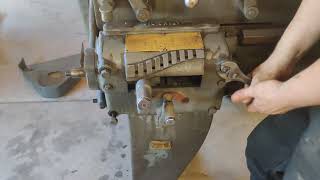 1950 LeBlond Regal 17quot Lathe Restoration Part 5 Removing the Apron and Carriage plus QC Gearbox [upl. by Halette]