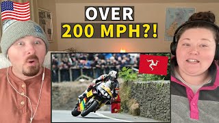 Americans React to Isle of Man TT  Top Speed Moments [upl. by Eanad]