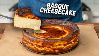 Burnt Basque Cheesecake Easier and Better Than New York Style [upl. by Yelrebma901]