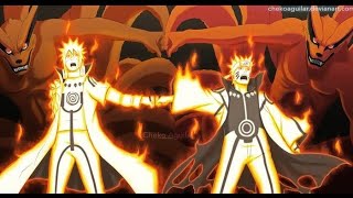 Minato and Naruto vs Obito ten tails Jubito   Faher and son combo fourth ninja war [upl. by Thomajan]