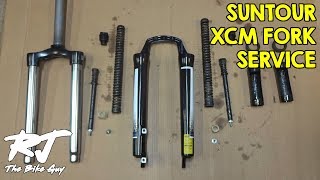 Suntour XCM Fork Service  DisassembleCleanLubeReassemble [upl. by Pogue]