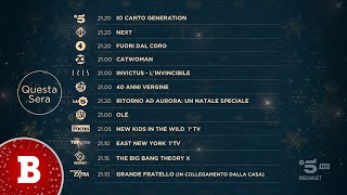 Promo prime serate Mediaset  Natale 2023 [upl. by Wallinga515]