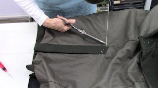 How to sew a back vent on a coat [upl. by Blinnie981]