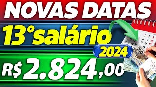 SAIU CALENDÁRIO OFICIAL de ANTECIPAÇÃO 13 SALÁRIO 2024 para APOSENTADOS e PENSIONISTAS INSS [upl. by Kecaj968]