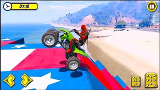 superhero tricky bike stunt game viralvideo youtubevideo gameplay garenafreefire [upl. by Haynor]