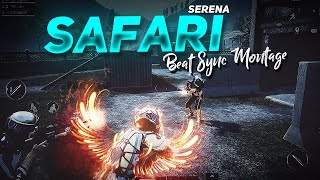 Serena  Safari Best Beat Sync Edit Pubg Mobile Montage  Road to 100k  69 JOKER [upl. by Asaeret]