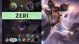 Zeri Jungle vs KhaZix  NA Master Patch 149 [upl. by Tomchay]