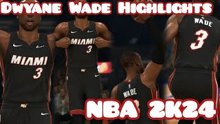 40 Point Triple Double  Dwyane Wade Highlights  NBA 2K24 Gameplay [upl. by Enehs729]