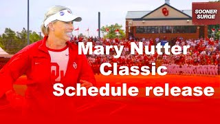 OU Softball 2024 Mary Nutter Collegiate Classic schedule released [upl. by Ynnel]