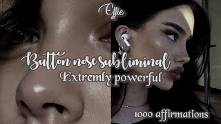 Get button nose in 1 min💗 1000 affirmations extremely powerful subliminal⚠️ [upl. by Shiri]