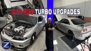 GTR R33 VSpec Gets a New Turbo Set up and Dyno [upl. by Collbaith]