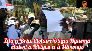 le couple présidentiel Zita et Brice C Oligui Nguema a été bien accueilli à Mbigou et à Mimongo [upl. by Irihs]