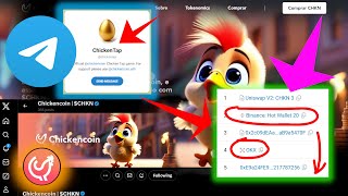 CHICKENCOIN Token e Airdrop no BOT do Telegram Tudo sobre [upl. by Hceicjow]