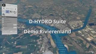 Waterschap Rivierenland levee intentionally breached  3D interactive modelling using Delft3D FM [upl. by Hilaria557]