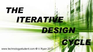 AN INTRODUCTION TO THE ITERATIVE DESIGN CYCLE  PROCESS [upl. by Yrek473]