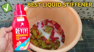 Revive instant starch Review  How to starch clothes  How to use Revive Liquid stiffener  Revive [upl. by Gabriela219]