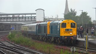 Heritage Diesel Railtours On The Mainline Compilation  2022 [upl. by Engvall]