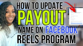 HOW TO UPDATE NAME amp TAX INFO FACEBOOK REELS PAYOUT [upl. by Nadeen19]