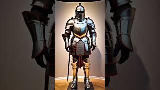 Knights armor in museum Shorts blender stablediffusion [upl. by Nwahsd]