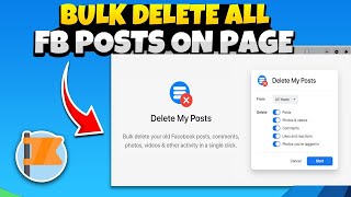 How to delete all post from Facebook page at once 2024  Bulk Post Remove All Post Pages Updated [upl. by Doownel]