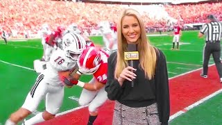 Craziest Sideline Collisions in College Football History [upl. by Aviva]