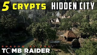 Crypts in Hidden City Sarcophagus Location  SHADOW OF THE TOMB RAIDER [upl. by Boylan]