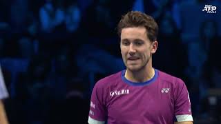 2024 Nitto ATP Finals Zverev vs Ruud Highlights [upl. by Khosrow]