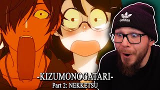 KIZUMONOGATARI Part 2 NEKKETSU REACTION [upl. by Aicissej]